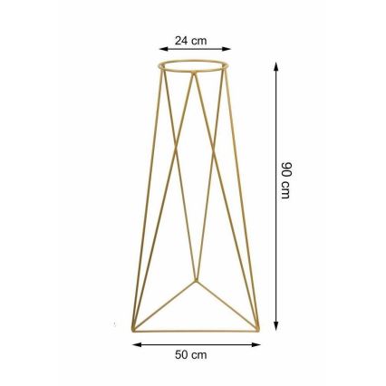 Βάση για γλάστρα TRIANGL 90x50 εκ. σε χρυσό χρώμα