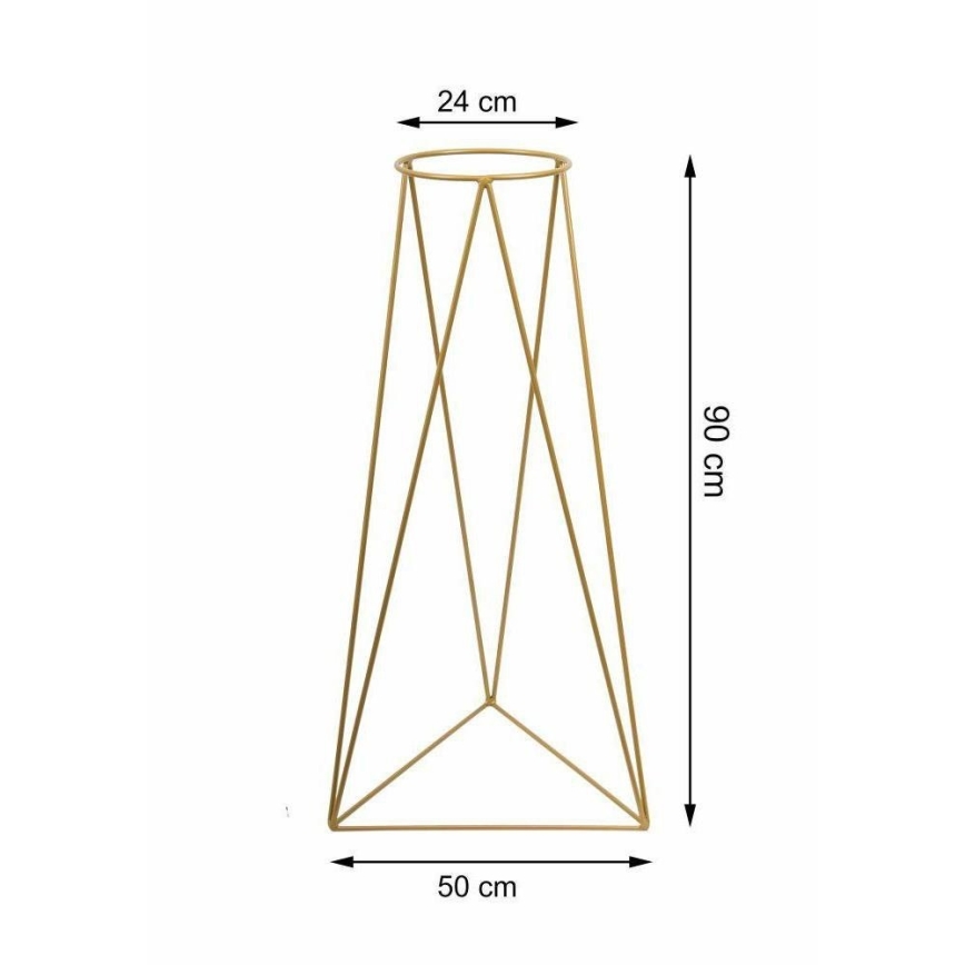 Βάση για γλάστρα TRIANGL 90x50 εκ. σε χρυσό χρώμα