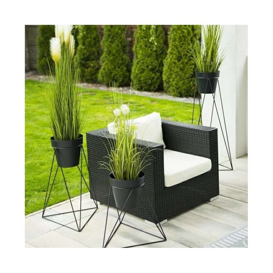 Βάση για γλάστρα TRIANGL 90x50 εκ. μαύρο