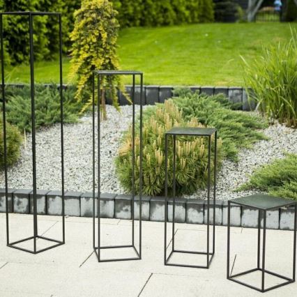 Βάση για λουλούδια 100x24 εκ. μαύρη