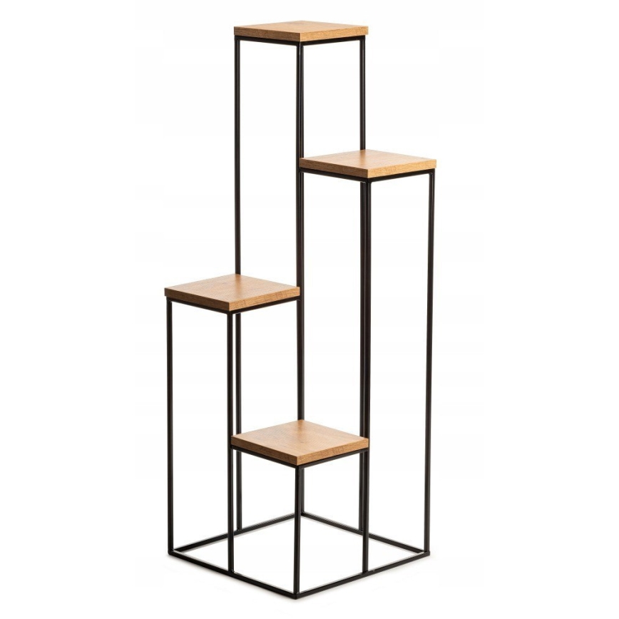 Βάση για λουλούδια 110x40 εκ. μαύρο/καφέ