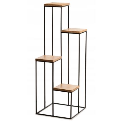 Βάση για λουλούδια 110x40 εκ. μαύρο/καφέ