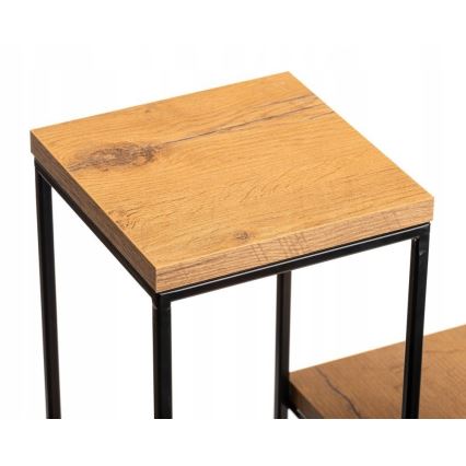 Βάση για λουλούδια 110x40 εκ. μαύρο/καφέ