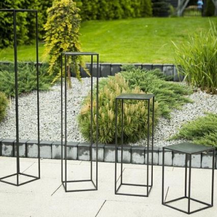 Βάση για λουλούδια 40x24 εκ. μαύρη