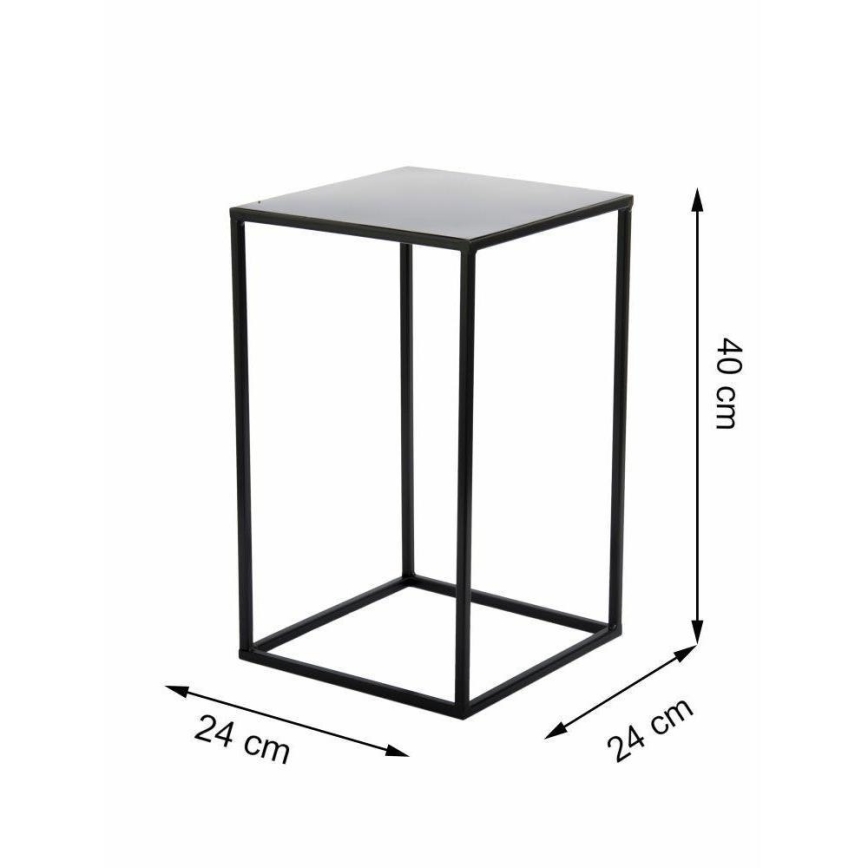Βάση για λουλούδια 40x24 εκ. μαύρη