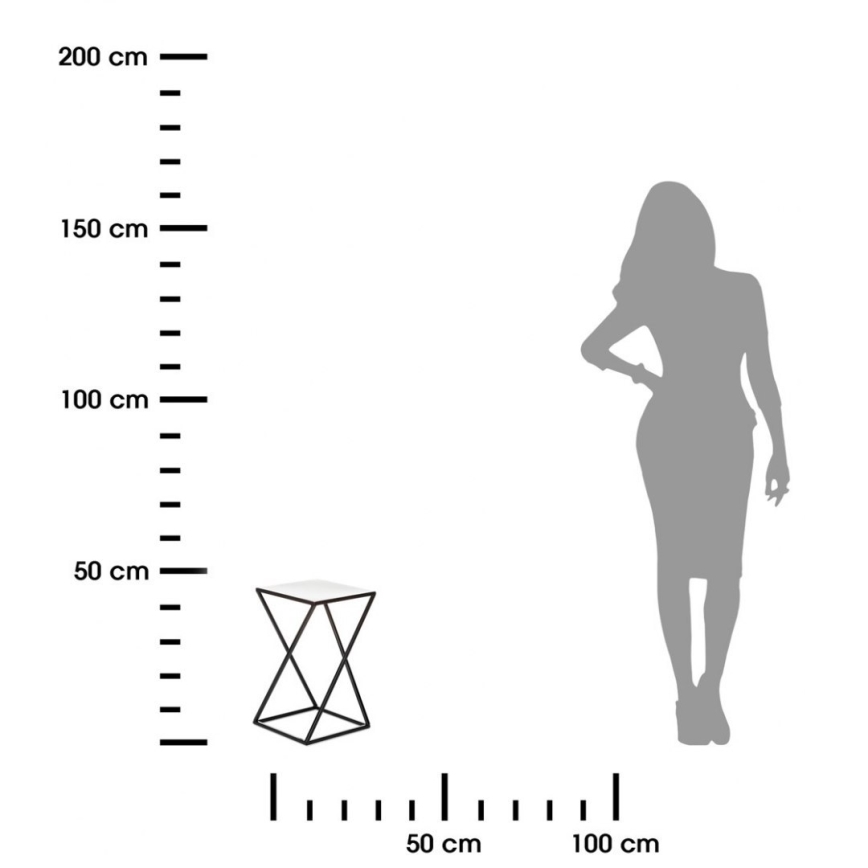 Βάση για λουλούδια 40x24 εκ. μαύρη