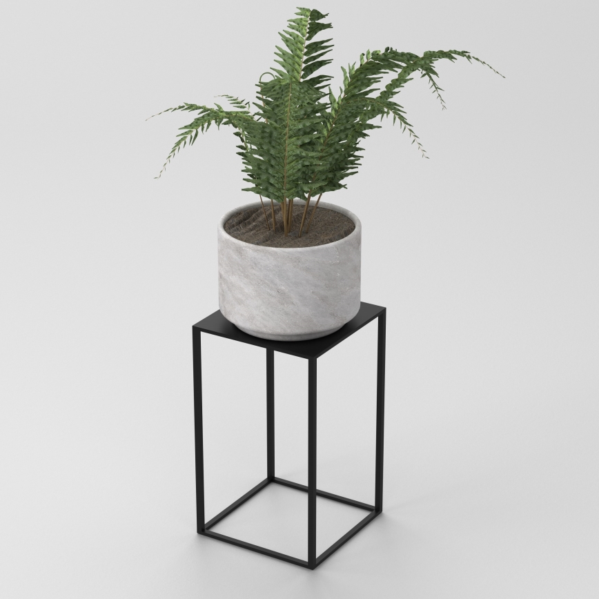 Βάση για λουλούδια 40x24 εκ. μαύρη