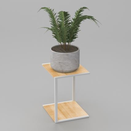 Βάση για λουλούδια 40x30x34 εκ. λευκή