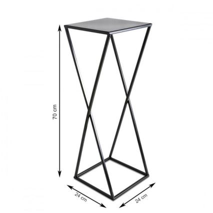 Βάση για λουλούδια 70x24 μαύρη