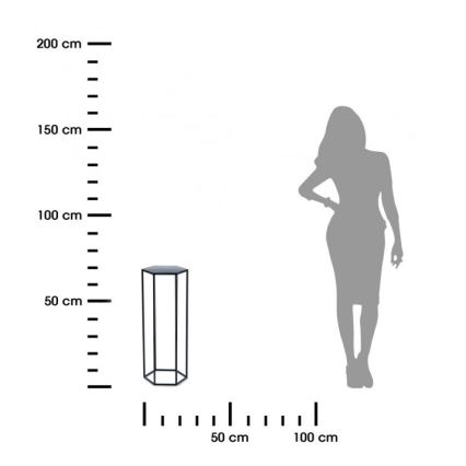 Βάση για λουλούδια 70x24 εκ. μαύρη