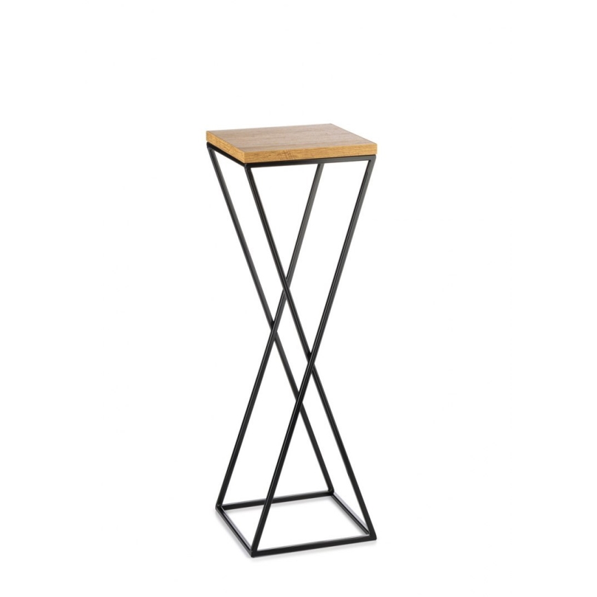 Βάση για λουλούδια 70x24 εκ. μαύρο/καφέ