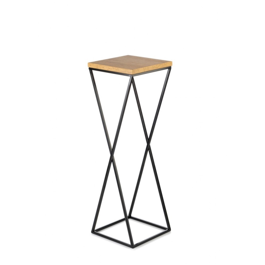 Βάση για λουλούδια 70x24 εκ. μαύρο/καφέ