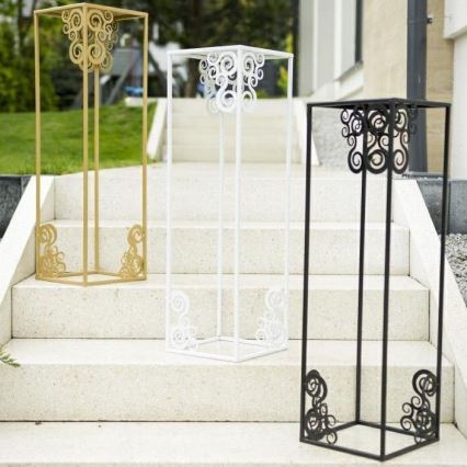 Βάση για λουλούδια 80x24 εκ. μαύρη