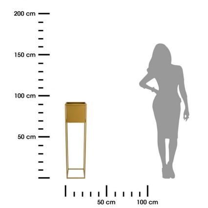 Βάση για λουλούδια 90x24 εκ. σε χρυσό χρώμα