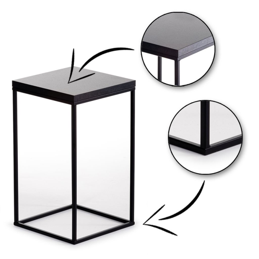 Βάση για λουλούδια BASICLOFT 40x24 μαύρη