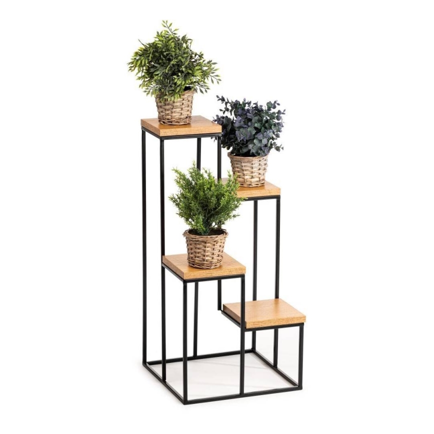 Βάση για λουλούδια KASKADA 70x34 μαύρο/καφέ