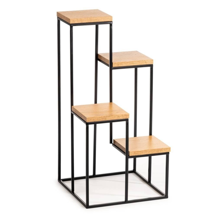 Βάση για λουλούδια KASKADA 70x34 μαύρο/καφέ