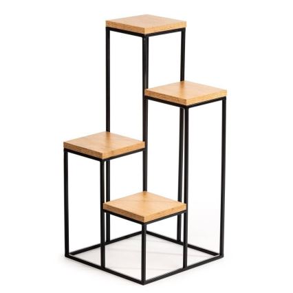 Βάση για λουλούδια KASKADA 70x34 μαύρο/καφέ