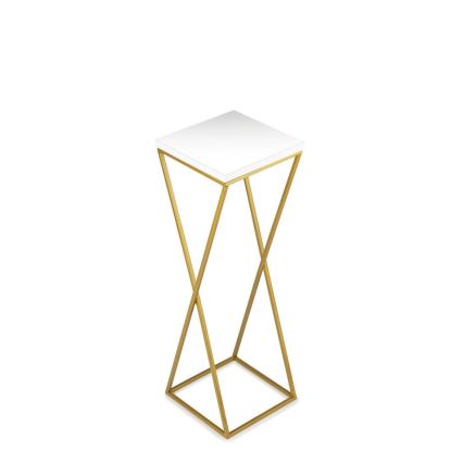 Βάση για λουλούδια LOFT 70x24 εκ. χρυσό/λευκό