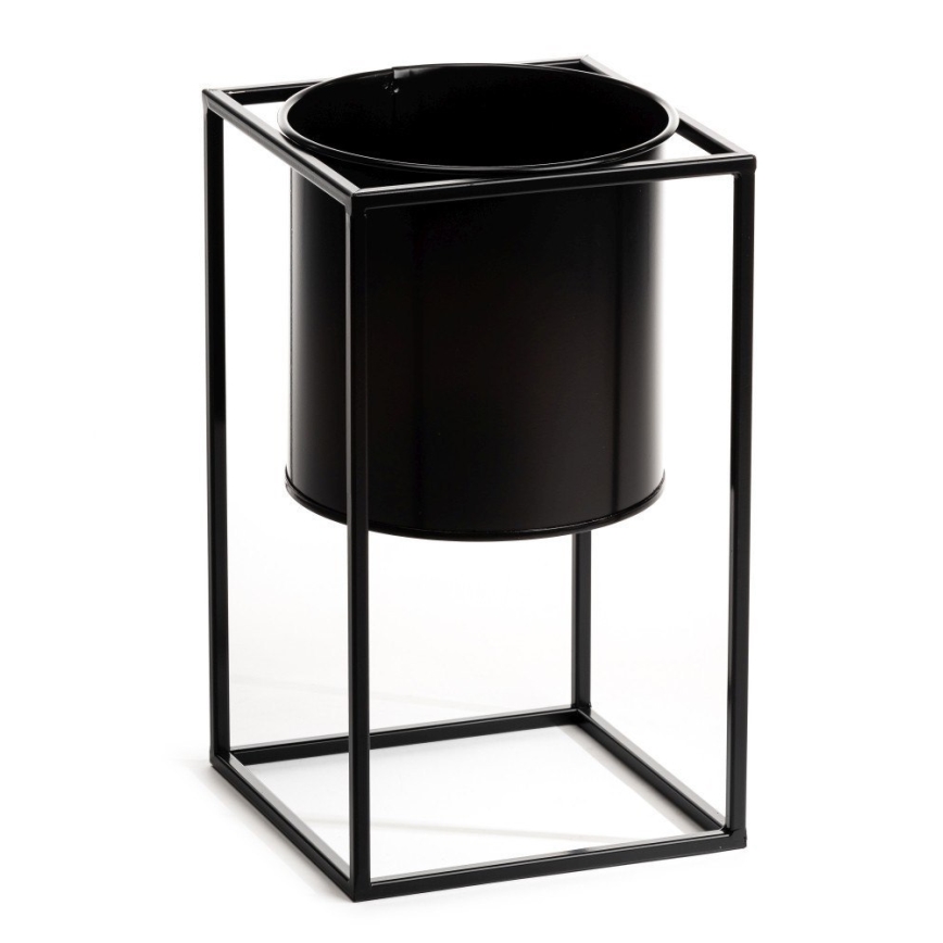 Βάση για λουλούδια RING 40x23 εκ. μαύρη