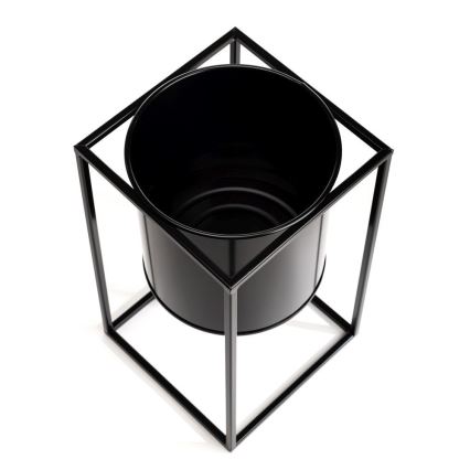 Βάση για λουλούδια RING 40x23 εκ. μαύρη