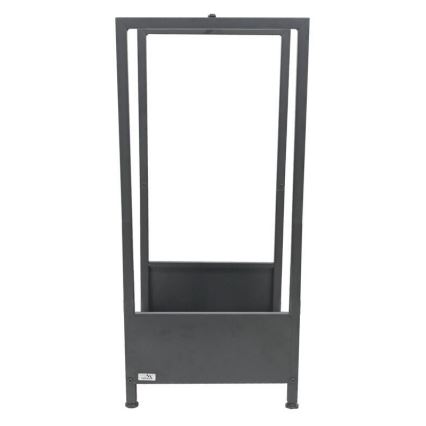 Βάση για καυσόξυλα 39x35x76 cm μαύρη