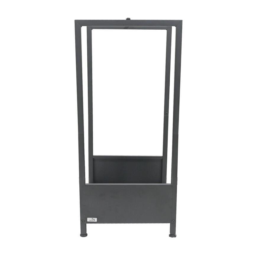 Βάση για καυσόξυλα 39x35x76 cm μαύρη