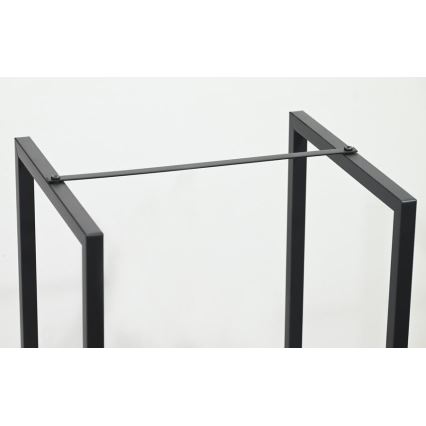 Βάση για καυσόξυλα 39x35x76 cm μαύρη