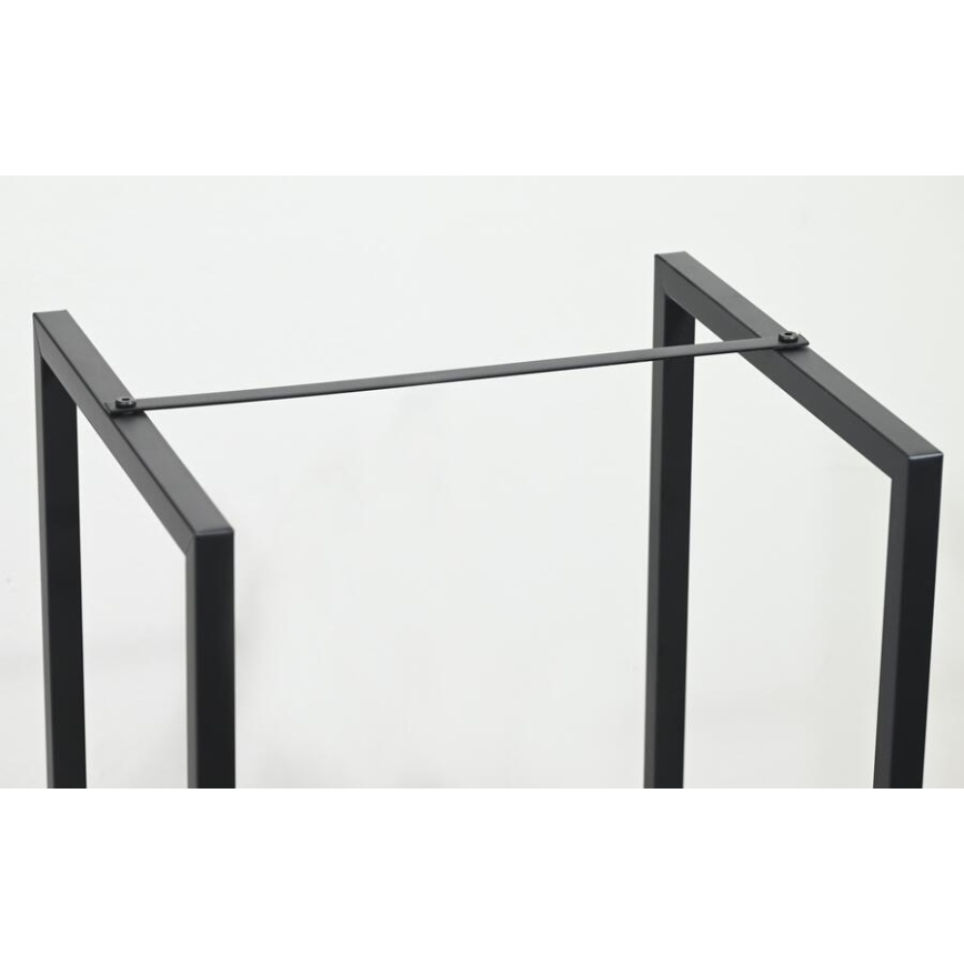 Βάση για καυσόξυλα 39x35x76 cm μαύρη