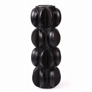 Βάζο 37x15 εκ. ρητίνη/ματ μαύρο