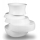 Βάζο 38x33x36 εκ. ρητίνη/λευκό