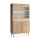 Βιτρίνα KIOTO 106x183x37 cm δρυς Cremona/γυαλί