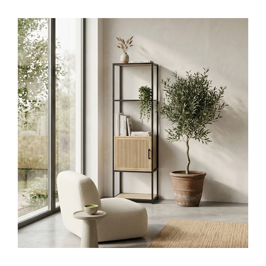 Βιβλιοθήκη BAZO 43x153 cm καφέ