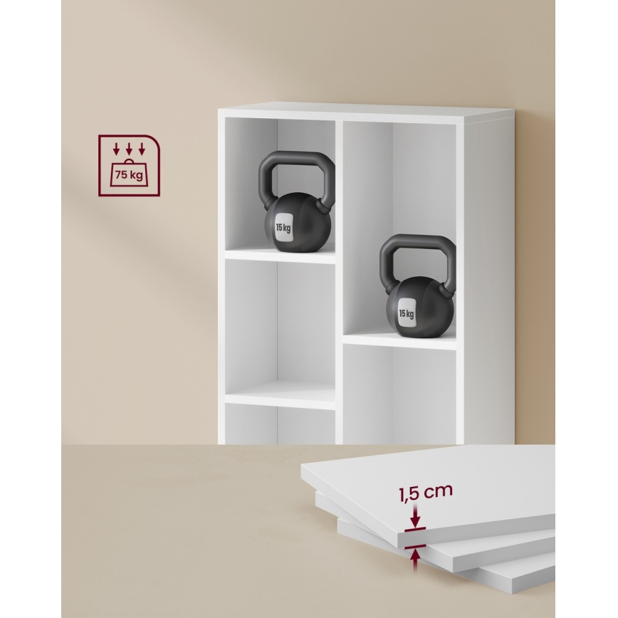 Βιβλιοθήκη DOVARO λευκή