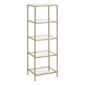 Βιβλιοθήκη GLASY 40x125x30 cm χρυσή