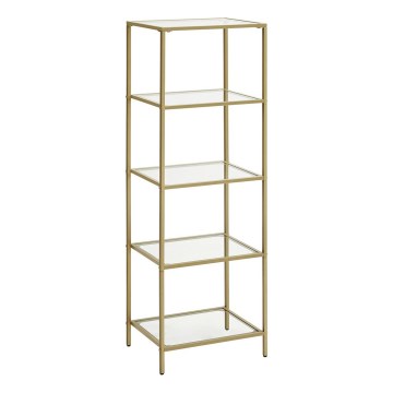 Βιβλιοθήκη GLASY 40x125x30 cm χρυσή