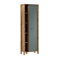 Βιβλιοθήκη MENTA 66x200x37 cm δρυς Wotan/πράσινο