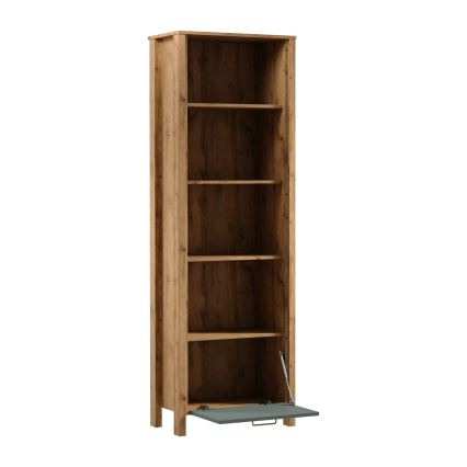 Βιβλιοθήκη MENTA 66x200x37 cm δρυς Wotan/πράσινο