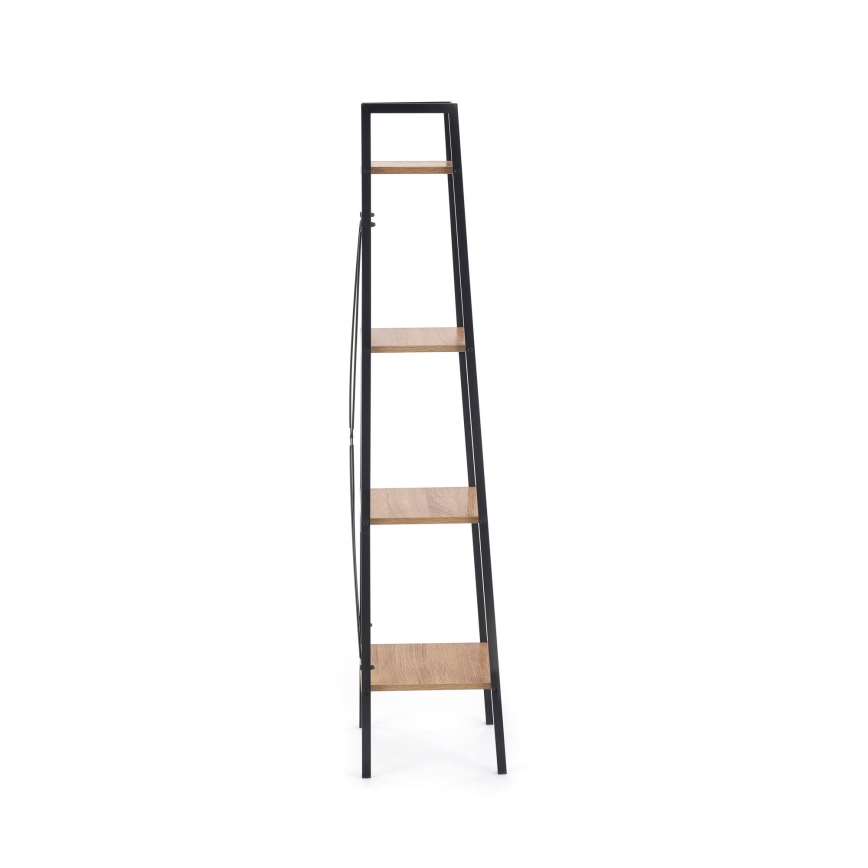 Βιβλιοθήκη NARVIK 148x34 cm μαύρη/Sonoma δρυς