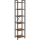 Βιβλιοθήκη NAVARO, 40x179x30 εκ., καφέ/μαύρη