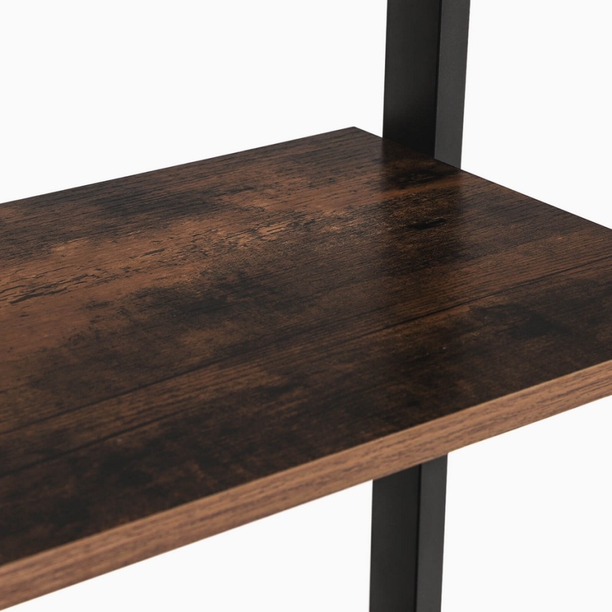 Βιβλιοθήκη NAVARO καφέ/μαύρη