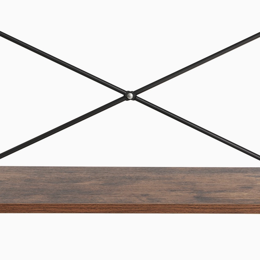 Βιβλιοθήκη NAVARO καφέ/μαύρη