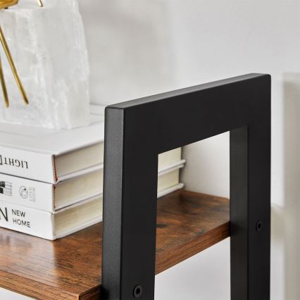 Βιβλιοθήκη NAVARO καφέ/μαύρη