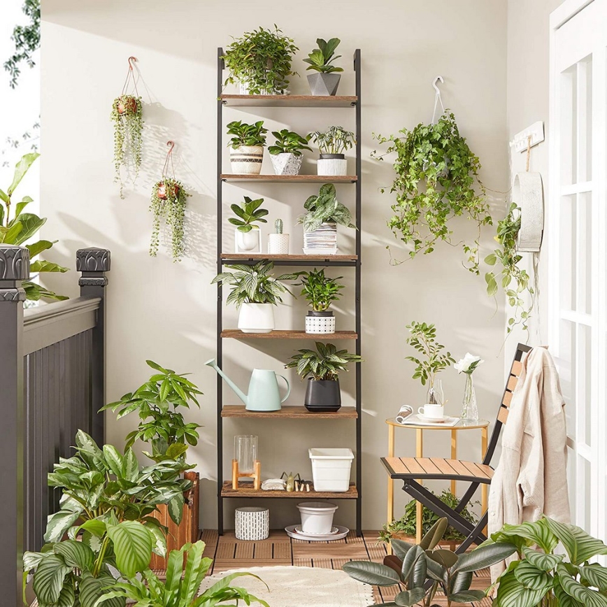 Βιβλιοθήκη NAVARO καφέ/μαύρη