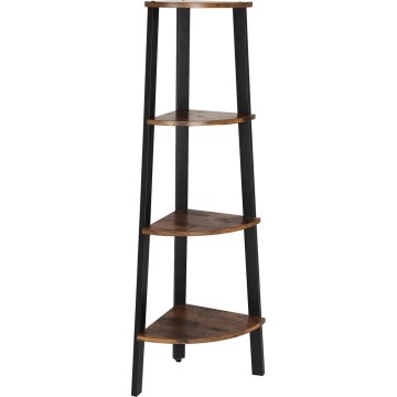 Βιβλιοθήκη NAVARO καφέ/μαύρη