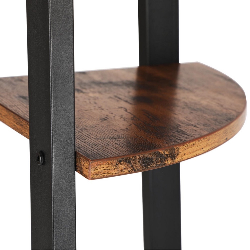 Βιβλιοθήκη NAVARO καφέ/μαύρη