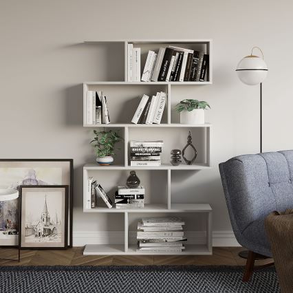 Βιβλιοθήκη NILUFER 156x90 cm λευκή