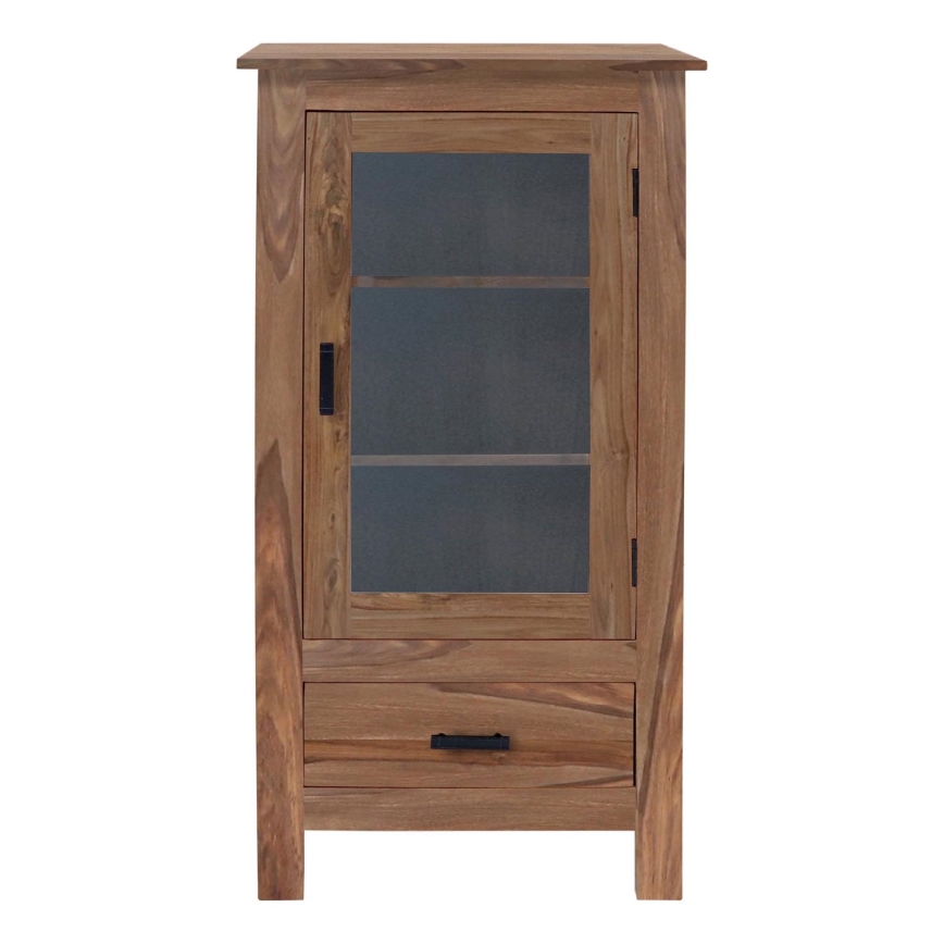 Βιβλιοθήκη RAMI 120x60 cm μασίφ ξύλο/παλίσανδρος