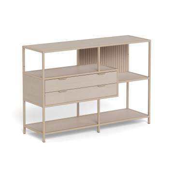 Βιβλιοθήκη SARON 114x78 cm γκρι