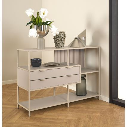 Βιβλιοθήκη SARON 114x78 cm γκρι